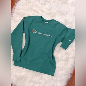 Champion forest green sweater